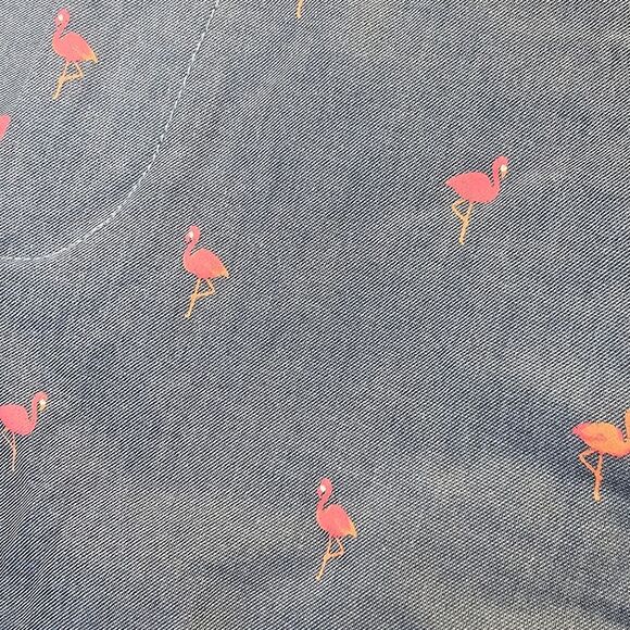 NWT Hollister Men's 28 Blue Pink Epic Flex Flamingo Flat Front Shorts 7" - Picture 8 of 15